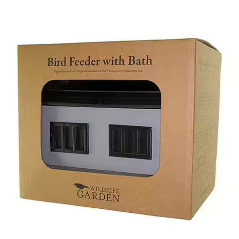 Multiholk Talomallinen ruokinta ja lintujen kylpypaikka, harmaa WG353